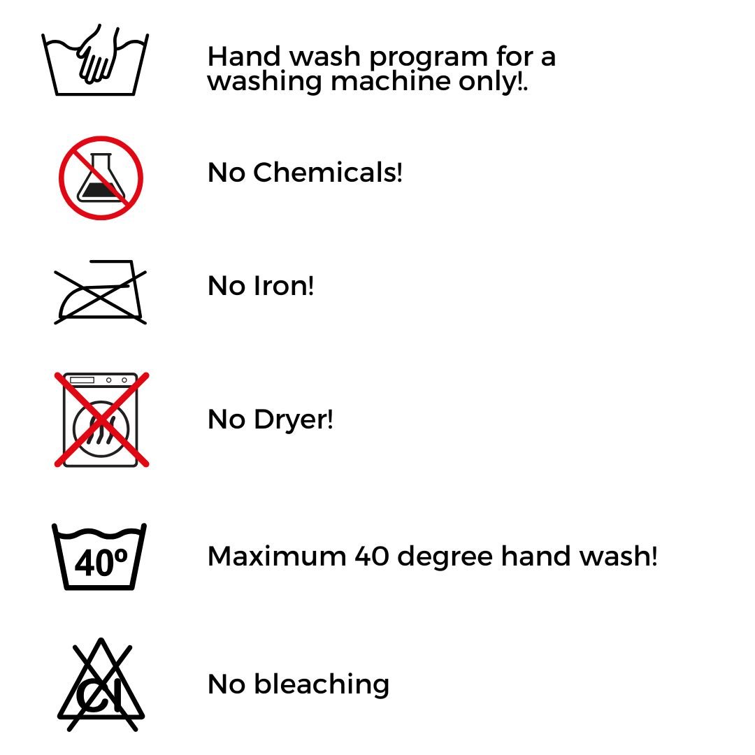 Washing condition of EMS training suit iBody